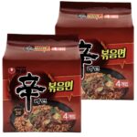 신라면 볶음면 131g, 8개 (4개입x2팩)